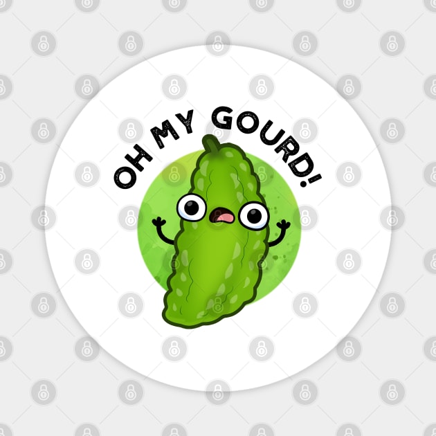 Oh My Gourd Cute Veggie Pun Magnet by punnybone